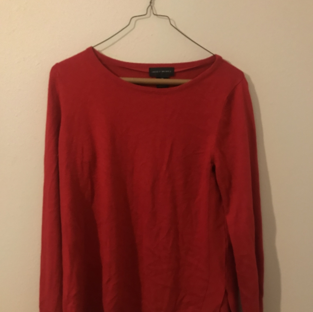 red sweater from brand INVESTMENTS